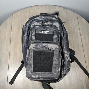 Tactical Baby Gear Diaper Bag Backpack MOD Panel Dad Tactical Black Camo